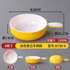 Mesa de melamina nórdica red social polvo de caracol picante hot ensaladera de frutas tazón de plástico para fideos instantáneos tazón con asa comercial