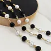 Colar de Joias DIY Corrente de Cobre Banhada a Ouro 18K Corrente Torcida de Cristal Corrente para Celular Corrente para Bolsa Corrente para Roupas Corrente de Acessórios Corrente de Pérolas