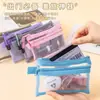 Bolsa de Almacenamiento de Malla de Doble Capa para Viaje, Pasaporte, Documentos, Bolsa Portátil con Cremallera, Cubierta Protectora, Portatarjetas Bancarias, Portatarjetas de Identificación