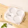 Caixa de embalagem para bolo da lua pele de gelo 6 gema de ovo crocante snow mei Niang transparente 4 embalagem zi verde de arroz glutinoso caixa blister para assar