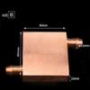 Bloque de Agua de Cobre Placa Enfriador de Agua Succión de Calor Líquido Frío CPU Semiconductor Refrigeración Chip Radiador