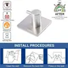 Ganchos Adhesivos de Acero Inoxidable sin Taladro, sin Rastro, Transfronterizos, Ganchos Adhesivos para Baño, Ganchos para Abrigos de Baño Montados en Pared, Colgador de Ropa para Colgar en la Puerta