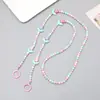 Nuevo Cordón para Teléfono Móvil Largo Corazón con Cuentas Cadena Diagonal Colgante para Bolso Cadena Colgante Personalizada Creativa Joyería Antiperdida para Mujeres