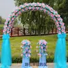 Arco de flores de seda para boda soporte para flores arreglo de boda puerta de flores inauguración de tienda arco de flores para celebración corona de actividad de celebración puerta de la felicidad