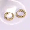 Brincos Argola Torcidos de Aço Inoxidável com Cruz Moda Personalidade Temperamento Tachas de Orelha Círculo Ornamentos de Orelha Atacado Pequena Quantidade Luxo Leve Nicho