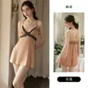 Vestido de Satén de Seda Rosa con Tirantes de Encaje, Sujetador Acolchado, Cintura de Encaje Ajustada, Espalda Abierta, Camisola, Camisón, Bata, Conjunto de Ropa de Casa 5676
