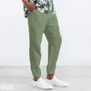 Pantalones Casuales Sueltos para Hombre de Otoño, Pantalones Transpirables de Verano con Puño, Pantalones Rectos para Playa, Color Sólido al por Mayor