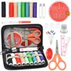 Kit de Costura Doméstico Bolsa Mini com 10 Peças Ferramentas de Costura e Reparo Multifuncionais e Convenientes Caixa de Costura Atacado de Fábrica