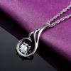 Mori Ocho Corazones Ocho Flechas Diamante Alas de Ángel Zircón Collar Colgante Mujer Estilo Coreano Cadena Clavícula Corta Colgante Plateado Joyería