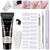 Arte de Uñas 15ml Gel de Extensión Set de 12 Piezas, Pincel Moldeador de Uñas, Gel de Cristal, Gel de Cristal Exclusivamente para Ventas Transfronterizas