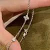Pulsera Brillante de Trébol de Cuatro Hojas con Diamantes Completos del Pequeño Libro Rojo, Pulsera de Moda de Lujo Apilada con Estambres de Girasol, de Alta Gama y Elegante
