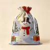 Bolsas de Regalo Navideñas con Cordón de Fábrica, Bolsas para Empaquetar Regalos de Navidad, Bolsas de Almacenamiento, Bolsas de Regalo para Fiestas
