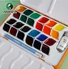 Lançamento de Novo ProdutoConjunto de Aquarela Perolada Sólida Mali 20 Cores 24 Cores 60 Cores Pigmentos de Pintura Vibrantes e Deslumbrantes