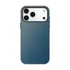 Funda para iPhone con textura mate en stock al por mayor, funda tipo película para iPhone 17 Pro Max de tela imitación mezclilla