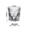 Estilo japonês Whiskey Glass Household Niche Rock Design Beer Glass Frosted Vidro esculpido Vintage Wine Glass