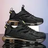 Zapatos de hombre transfronterizos, primavera deportes casuales correr absorción de impactos amortiguación de aire aumento de altura juvenil versátil guerrero negro zapatos de papá de moda