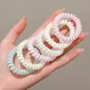 Goma para el Pelo de Alambre de Teléfono Transparente de Color Gel para Verano para Mujeres 2026 Nuevo Estilo Diadema que No Lastima la Cabeza Accesorio para el Cabello