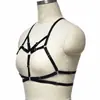 Ajuste de suministro transfronterizo europeo y americano sujetador de arnés sin espalda con huecos en el cuello ropa de actuación en escenario lencería sexy O0843