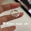 Estilo Ins Coreano Nicho Joyería de Plata Venta al por Mayor Plata Esterlina S925 Anillo de Lava Simple Abierto Ajustable para Mujer