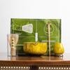 Conjunto de Chá Matcha Japonês 7 Peças Esmaltado em Forno Caixa Colorida Variedade de Conjunto de Ferramentas de 100 Peças Exclusivo Transfronteiriço