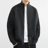 ¡Pedido por catálogo! ¡Elegante! Cardigan de punto liso estilo japonés para Primavera/Otoño 2026, cuello alto, chaqueta casual de moda, moderno