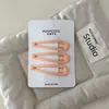 Conjunto de 3 peças~ Presilhas laterais revestidas de borracha na cor creme, presilhas BB, presilhas para franja, presilhas de cabelo para fios soltos, doces acessórios de cabelo