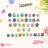 Parches de letras pequeñas estilo coreano de 1.2 CM para bolsos de bricolaje, decoraciones de sombreros y accesorios de ropa, parches mini de números termoadhesivos