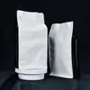 Branco Puro Cor Lateral Dupla Cor Octogonal Selo Zíper Lateral Saco de Café Saco de Embalagem de Alimentos Zíper Saco de Folha de Alumínio Lote Pequeno Impressão Colorida