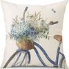 Fronha Estampada de Hortênsia para Plantas e Flores Amazon Cross-Border para Sala de Estar e Quarto de Casa, Personalizável