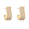 Pendientes Geométricos de Mariposa con Baño de Oro de 18 Quilates y Circonita Aogu Diseño de Nicho para Mujer Pendientes Elegantes Versátiles de Lujo Accesible