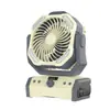 Ventilador de Acampamento Personalizado ao Ar Livre USB Portátil Lâmpada de Iluminação Montada na Barraca Ventilador Elétrico de Emergência de Longa Duração Fabricante