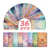 36 tarjetas de texto de estilo estético de ensueño de compra directa transfronteriza para expresión de regalos, tarjetas de mensaje decorativas