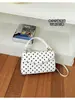 Nuevo bolso cruzado de moda simple con lunares estilo coreano 2026 diseño fresco moderno bolso pequeño cuadrado para hombro para mujer