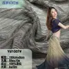 Tela Artesanal de Seda Plegada Deslizante Oro y Plata Accesorios para el Cabello de Seda Tela Parte Superior de Vestido de Novia para Escenario Accesorios