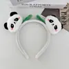 Diadema de felpa antideslizante para mujer, diadema para el pelo, accesorios para el pelo, máscara facial de dibujos animados linda nueva