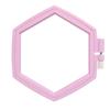 Qingfei - Herramienta de bordado hexagonal de color caramelo para punto de cruz, anillo de bordado de plástico ABS, ajustable, elástico, venta al por mayor