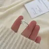Anel de Prata Esterlina S925 para Mulheres, Estilo de Nicho de Alto Padrão, Não Desbota, Anel de Dedo Versátil Estilo Ins, Joia Coreana de Design Aberto