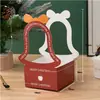 Caja de Empaque para Pastel de Regalo de Navidad Caja de Dulces Bolsa de Regalo Caja de Regalo de Manzana para Nochebuena Caja de Papel para Nochebuena