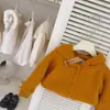 [Dulce Xiaosi] ¡El Color Calabaza es Muy Blanco! Chaqueta Suéter Tejido Coreano para Niñas Estilo Otoño e Invierno Ropa Exterior Transfronterizo