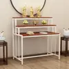 Mesa de ofrendas económica para uso doméstico, mesa de altar budista, nicho para Buda, mesa de ofrendas de incienso, mesa de adoración budista, mesa de ofrendas