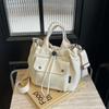 Bolsa de Lona para Mujer 2026 Nueva Moda de Verano Elegante Bolso de Hombro Casual Bolso de Mano Estilo Coreano Versátil Bolso Cruzado