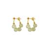 Pendientes de jade hetian natural hechos a mano con placa de incienso repelente de mosquitos, clip para la oreja para mujer, sin orificio para la oreja, pendientes de jade hetian de sensación de alta calidad, temperamento