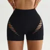 Shorts de Yoga de Secagem Rápida para Esportes ao Ar Livre para Mulheres, Calças Fitness para Yoga, Ciclismo e Corrida, Calças de Cintura Alta Apertadas para Levantar o Bumbum Pêssego para Mulheres