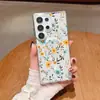 Artículo popular de comercio exterior: Funda Artística de Flor Amarilla Adecuada para Samsung S25 Ultra, Funda de Teléfono Estilo Fresco, Cubierta Protectora Magnética S24