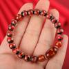 Pulsera de esmalte gris fragante ágata roja Buda de Nacimiento pulsera Guardián del Zodiaco doce femenina colorida año de nacimiento