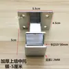 Suporte Quadrado de Tubo para Parede Superior Cabideiro para Loja de Roupas Montagem Lateral de Suspensão Prateleira Gancho de Tubo Quadrado para Parede Superior Esquerdo e Direito Preto