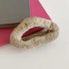 Nuevo estilo de otoño 2024, diadema de felpa con forma de nube, gran pinza de agarre, banda ancha de tiburón, elegante diadema con pinza de agarre en la parte posterior.