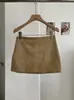 Falda KEKEZOON de línea A anti-exposición, nueva colección de otoño, de cintura alta, adelgazante, versátil, color liso, minifalda ajustada a la cadera 9131