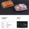Caja de Embalaje Transparente para Pasteles de Durazno, Caja para Pasteles Chinos, Pastel de Nueces, Pastel de Esposa, Galletas de Hojaldre Pequeñas, Caja para Llevar de Horneado