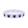 Pulseira de pulso de garra de cachorro de festa temática de animal de estimação quente transfronteiriça europeia e americana simples de impressão de pata de animal fofo pulseira de silicone